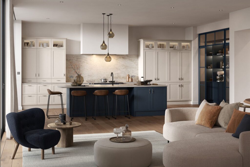 Arrington | Shell and Slate Blue | TKC